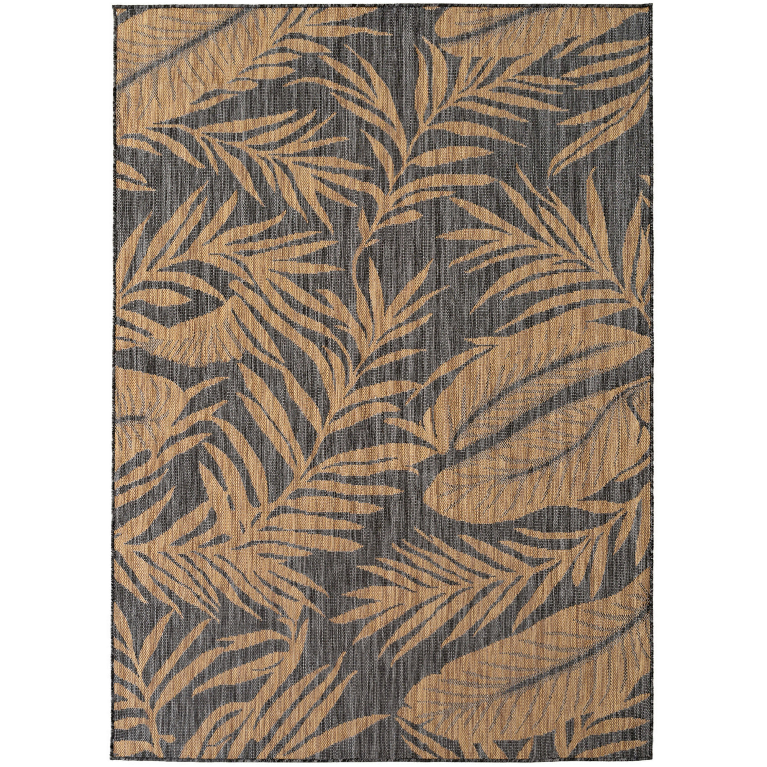 OUTDOORTEPPICH für Terrasse und Balkon 120/160 cm Mira Schwarz  - Schwarz, Design, Textil (120/160cm) - Ayyildiz 