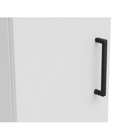 MEHRZWECKSCHRANK 30/115/40 cm  - Weiss/Anthrazit, Modern, Holzwerkstoff/Kunststoff (30/115/40cm)