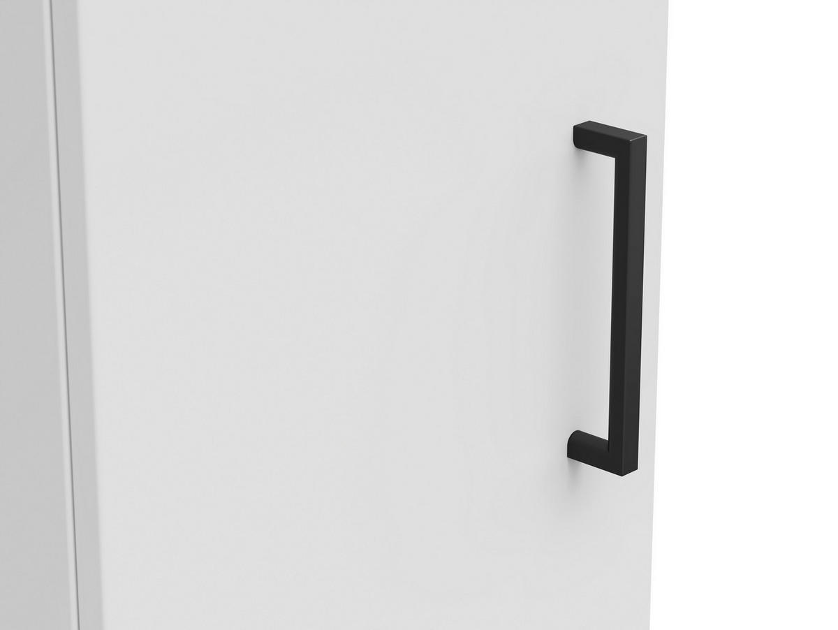 MEHRZWECKSCHRANK 30/115/40 cm  - Weiss/Anthrazit, Modern, Holzwerkstoff/Kunststoff (30/115/40cm)