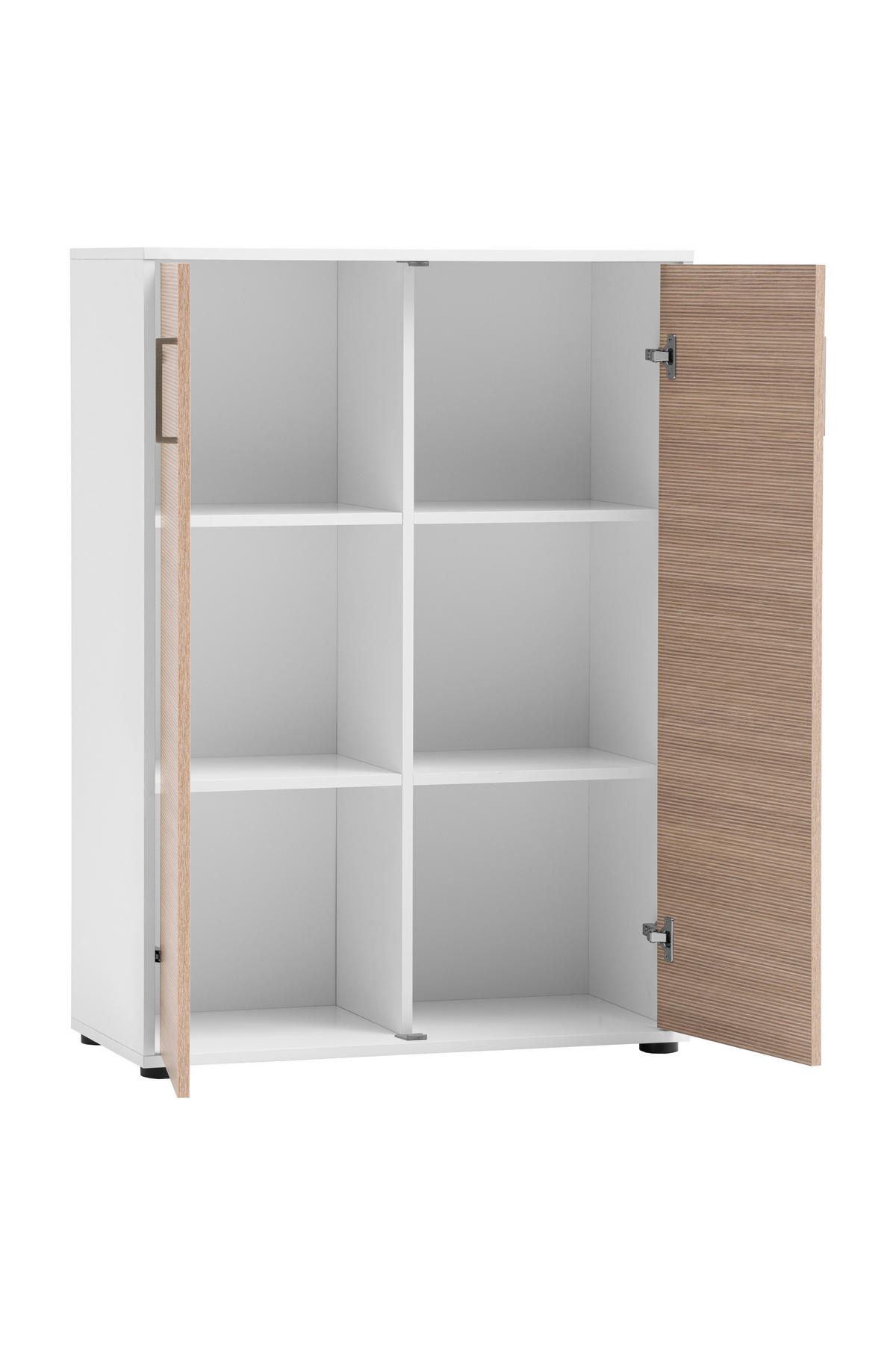 AKTENSCHRANK Weiß, Beige  - Beige/Weiß, MODERN, Holzwerkstoff (80,1/113,4/38,2cm) - MID.YOU