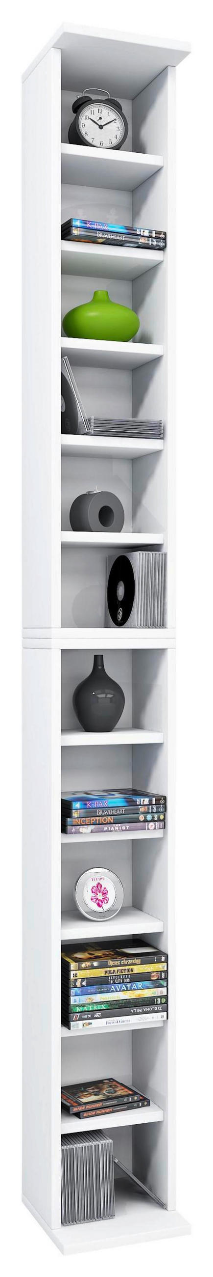CD-HYLLA 21/183/20 cm  - vit, Klassisk, trämaterial (21/183/20cm) - MID.YOU