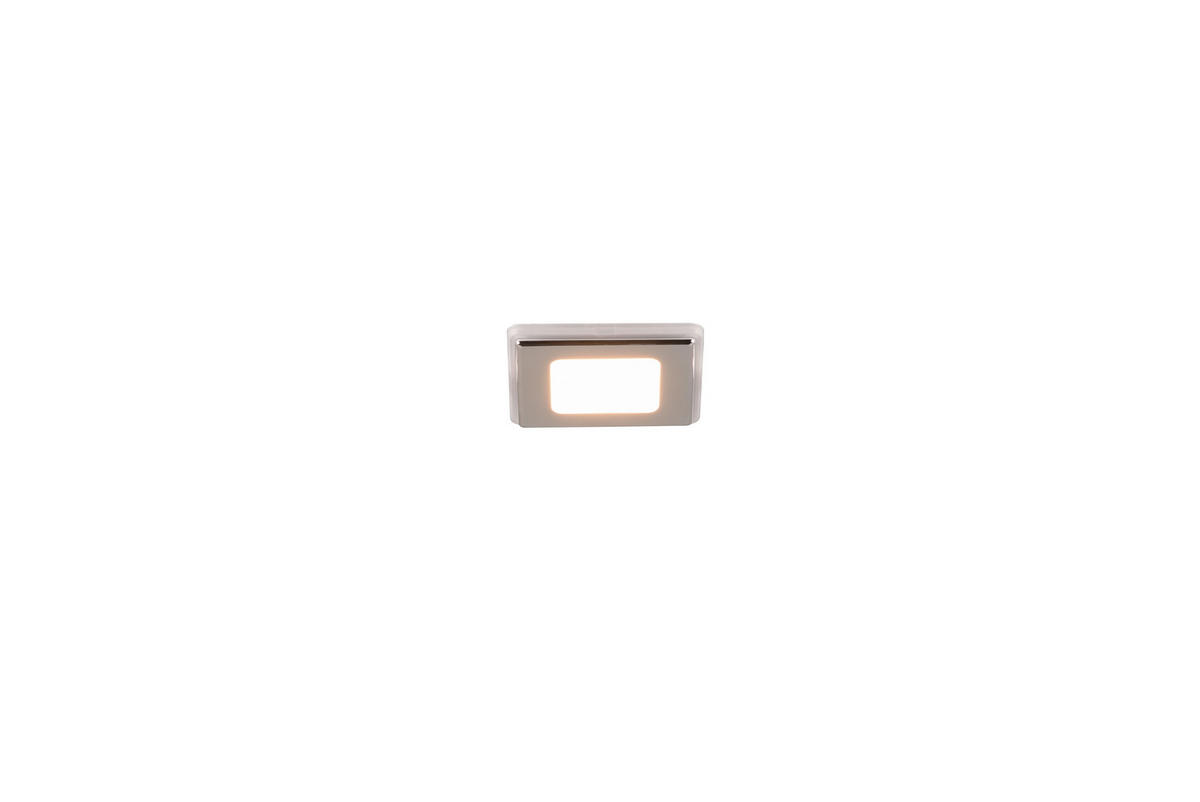 LED-EINBAUSPOT NIMBUS 8,5/8,5/3,9 cm   - Chromfarben, Design, Kunststoff (8,5/8,5/3,9cm) - Trio Leuchten
