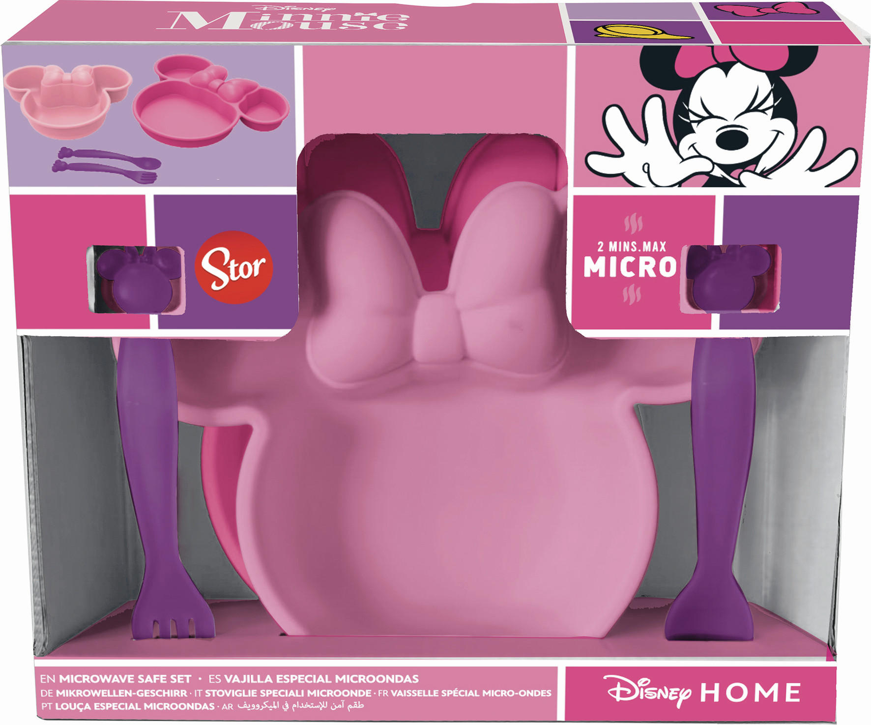 KINDERGESCHIRRSET 4-teilig  - Lila, Basics, Kunststoff (24/8,5/20,9cm) - Disney