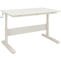 JUGENDSCHREIBTISCH 120/70/50-74 cm  - Weiß, Design, Holzwerkstoff/Metall (120/70/50-74cm) - Flexa