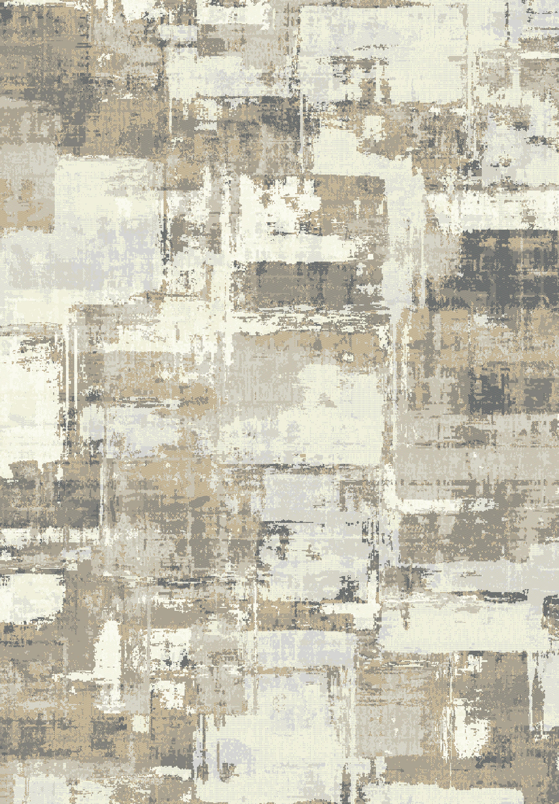 WEBTEPPICH 60/120 cm Tierra Hellgrau, Beige  - Beige/Hellgrau, Design, Textil (60/120cm) - Novel