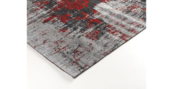 VINTAGE-TEPPICH 40/60 cm Diana Melody Grau, Rot - Rot/Grau, Trend, Textil (40/60cm) - Novel