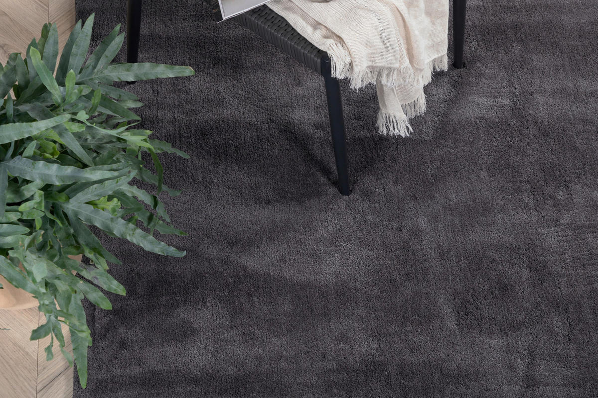 HOCHFLORTEPPICH 250/350 cm Dunkelgrau  - Dunkelgrau, LIFESTYLE, Textil (250/350cm) - P & B