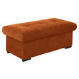 HOCKERBANK 108/42/54 cm Flachgewebe Rostfarben Kunststoff  - Rostfarben/Schwarz, Design, Kunststoff/Textil (108/42/54cm) - Xora
