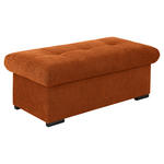 HOCKERBANK 108/42/54 cm Flachgewebe Rostfarben Kunststoff  - Rostfarben/Schwarz, Design, Kunststoff/Textil (108/42/54cm) - Xora