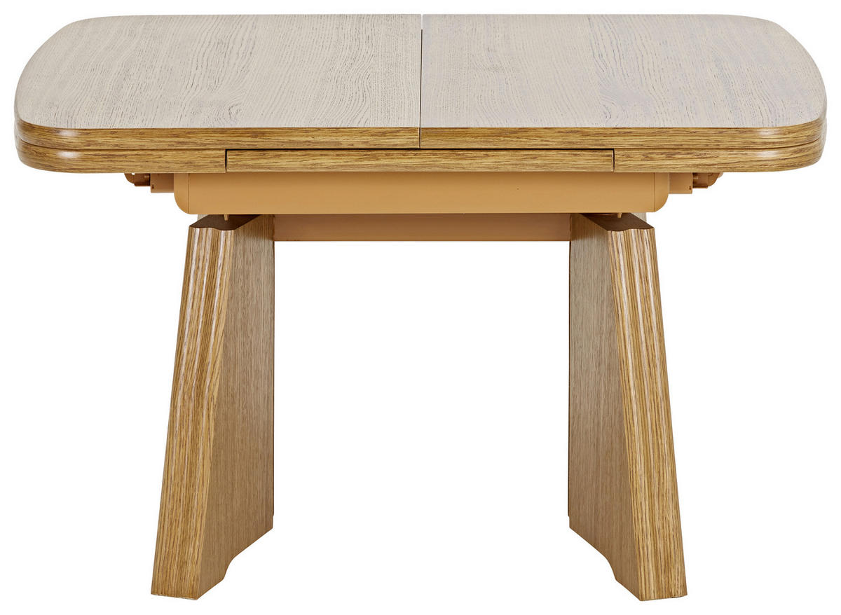 COUCHTISCH in Metall, Holzwerkstoff 90-131/65/56-75 cm  - Eichefarben, KONVENTIONELL, Holzwerkstoff/Metall (90-131/65/56-75cm) - Venda