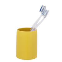 ZAHNPUTZBECHER Keramik  - Gelb, KONVENTIONELL, Keramik (7,5/10,5/7,5cm) - Schöner Wohnen
