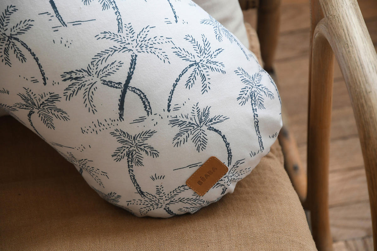 STILLKISSEN leinen   - Weiß/Grün, KONVENTIONELL, Textil (170/39/15cm) - Beaba