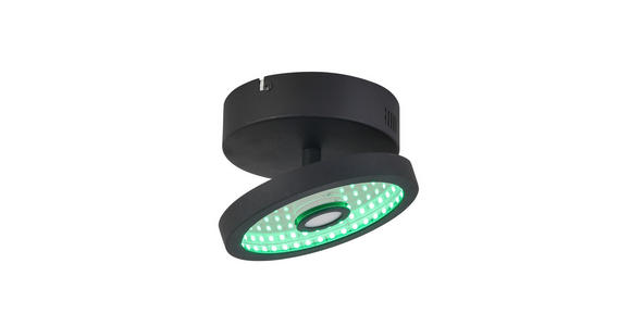 LED-STRAHLER 17/10 cm - Schwarz, LIFESTYLE, Kunststoff/Metall (17/10cm) - Novel