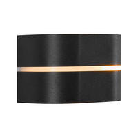 WANDLEUCHTE Sibelis 12/11.5/19.5 cm  - Schwarz, Design, Kunststoff (12/11.5/19.5cm) - Nordlux