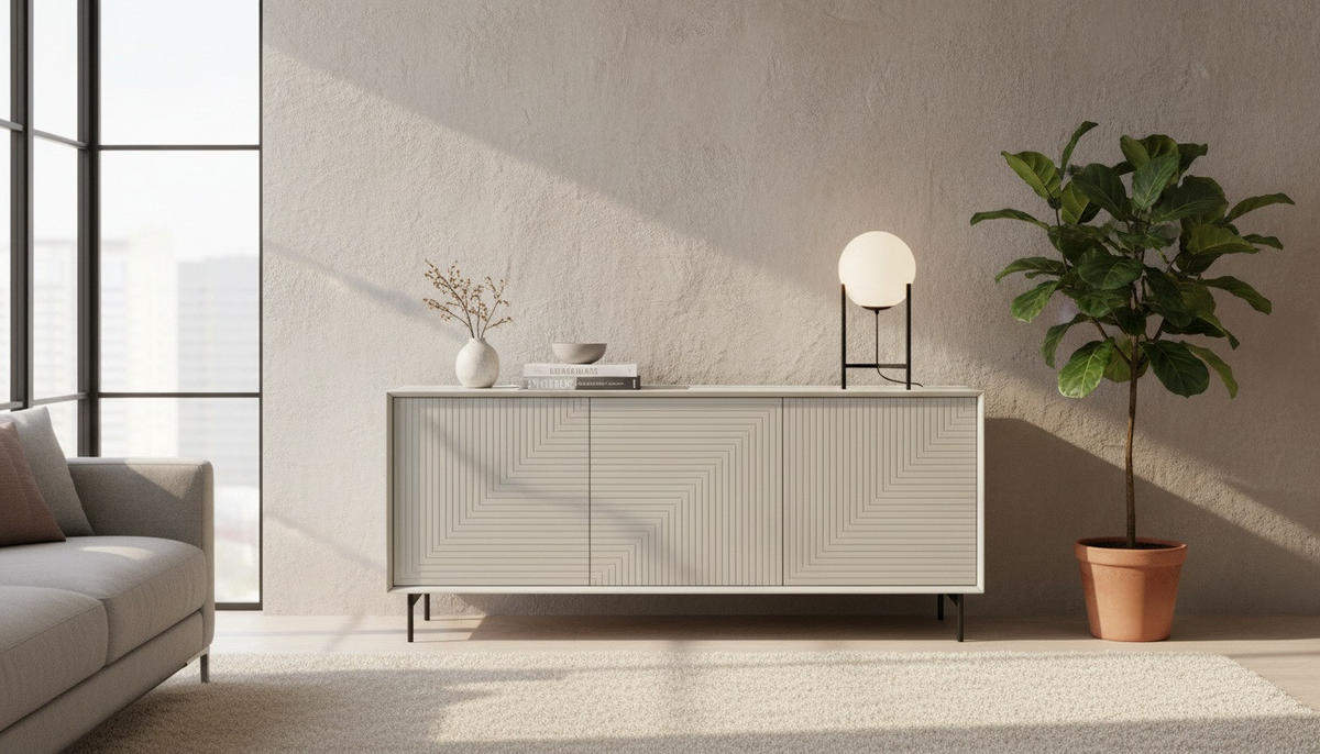 SIDEBOARD  172,2/75/40 cm  - Kaschmir/Schwarz, KONVENTIONELL, Holzwerkstoff/Metall (172,2/75/40cm) - Xora