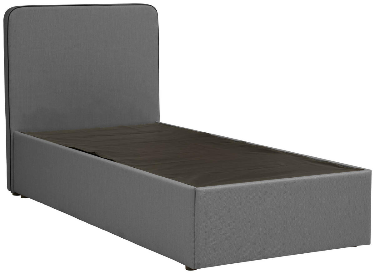 BOXBETT 90/200 cm  in Grau  - Grau, KONVENTIONELL, Holz (90/200cm) - P & B