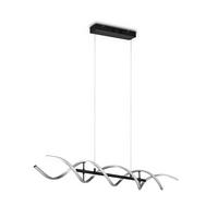 LED-HÄNGELEUCHTE 104,5/16/150 cm    - Schwarz/Alufarben, Design, Metall (104,5/16/150cm)
