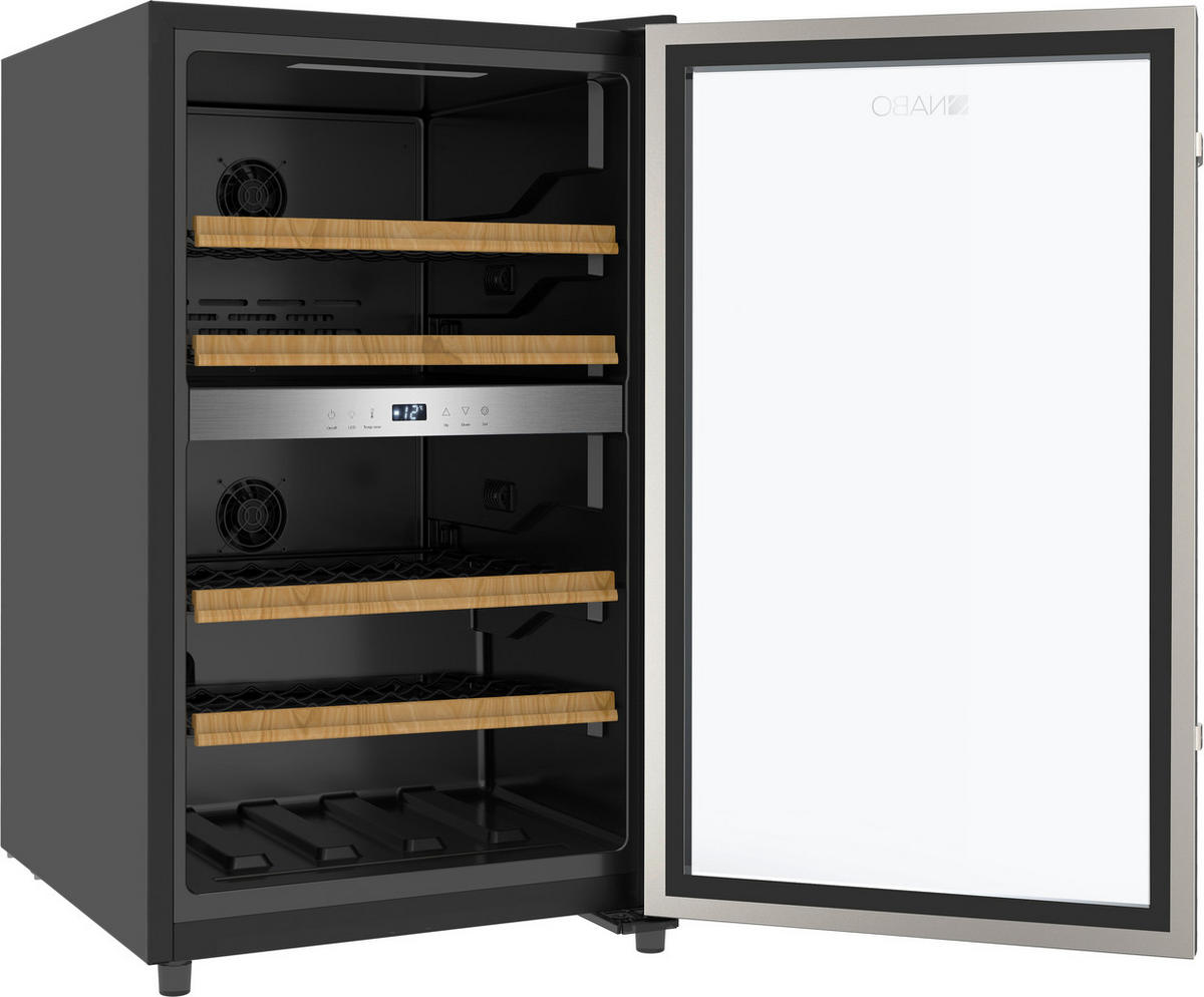 WEINKÜHLSCHRANK WS 1160  - Schwarz, Metall (50/85/60cm) - Nabo