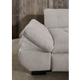 ECKSOFA  in Mikrofaser Hellgrau  290/198 cm  - Hellgrau/Schwarz, Design, Textil/Metall (290/198cm) - Xora