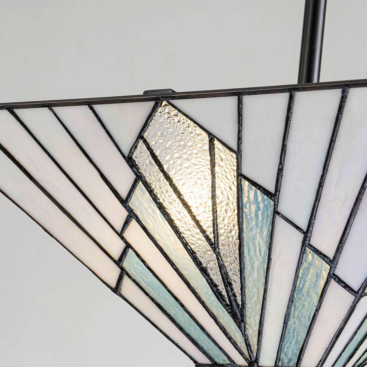 DECKENLEUCHTE     - Dunkelbraun/Multicolor, KONVENTIONELL, Glas/Metall (25,5/38/38cm) - Elstead Lighting