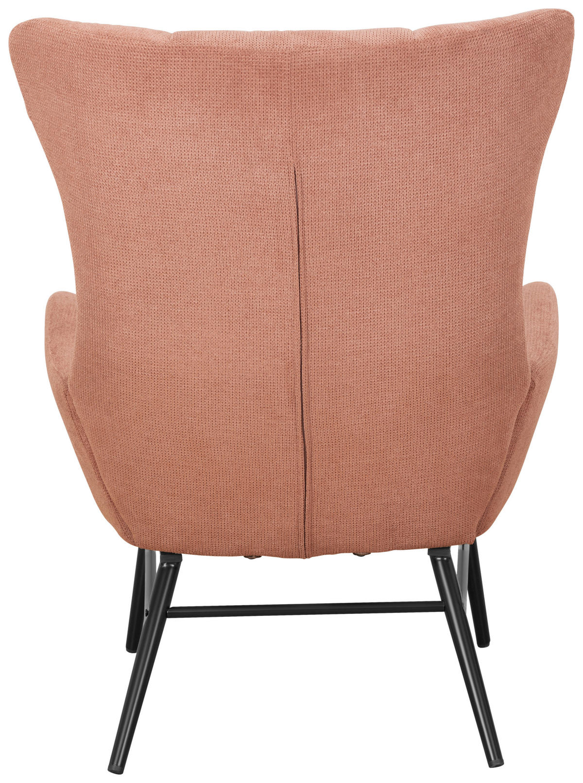 RELAXSESSELSET Samt    - Schwarz/Altrosa, Design, Textil/Metall (84/73/100cm) - Livetastic
