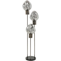 STEHLEUCHTE  45/160/45 cm   - Grau, Design, Glas/Metall (45/160/45cm) - Kare-Design