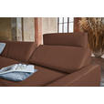 ECKSOFA in Echtleder Braun  - Anthrazit/Braun, KONVENTIONELL, Leder/Metall (324/182cm) - Ambiente