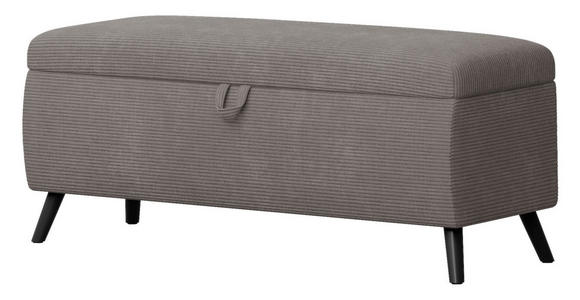 BETTBANK 145/45/50 cm - Schwarz/Grau, Trend, Holz/Holzwerkstoff (145/45/50cm) - Esposa