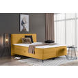 BOXBETT 160/200 cm  in Senfgelb  - Senfgelb/Schwarz, Design, Holz/Holzwerkstoff (160/200cm) - Xora