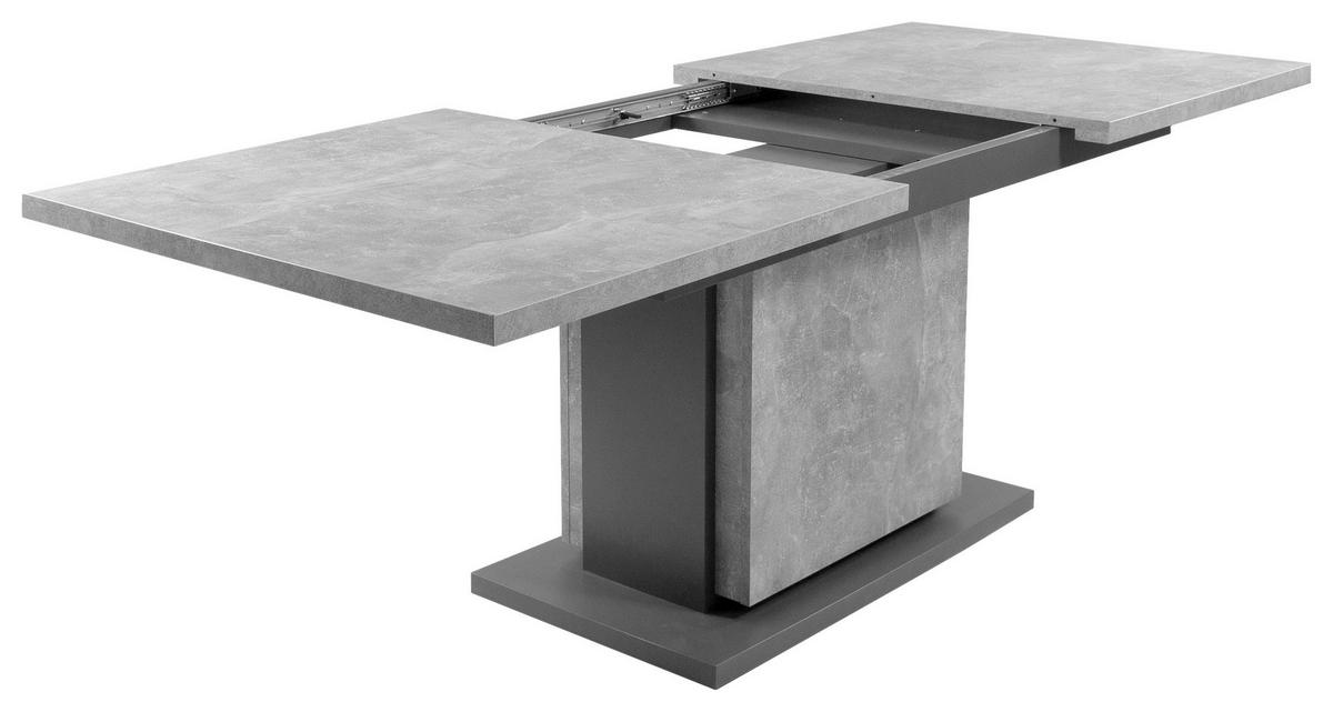 ESSTISCH in Holzwerkstoff 160-215/90/75 cm  - Anthrazit/Grau, MODERN, Holzwerkstoff (160-215/90/75cm) - MID.YOU