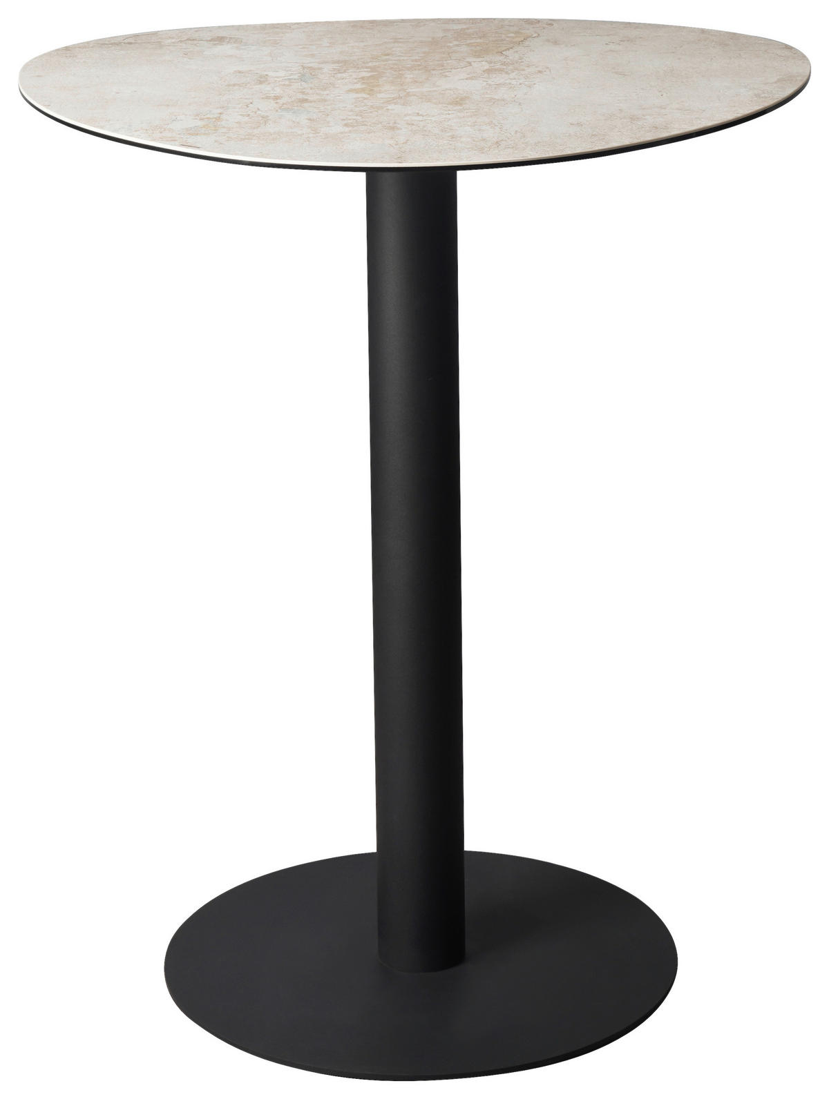 BARTISCH in Metall, Glas, Keramik 90/90/105 cm   - Taupe/Beige, Design, Glas/Keramik (90/90/105cm) - Novel
