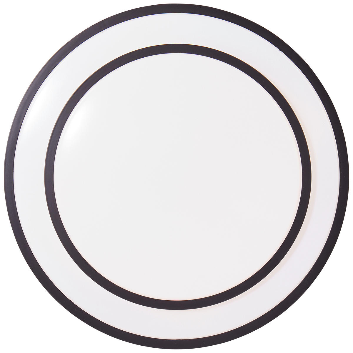 LED-DECKENLEUCHTE 38,5/8 cm   - Schwarz/Weiß, LIFESTYLE, Kunststoff/Metall (38,5/8cm) - Brilliant