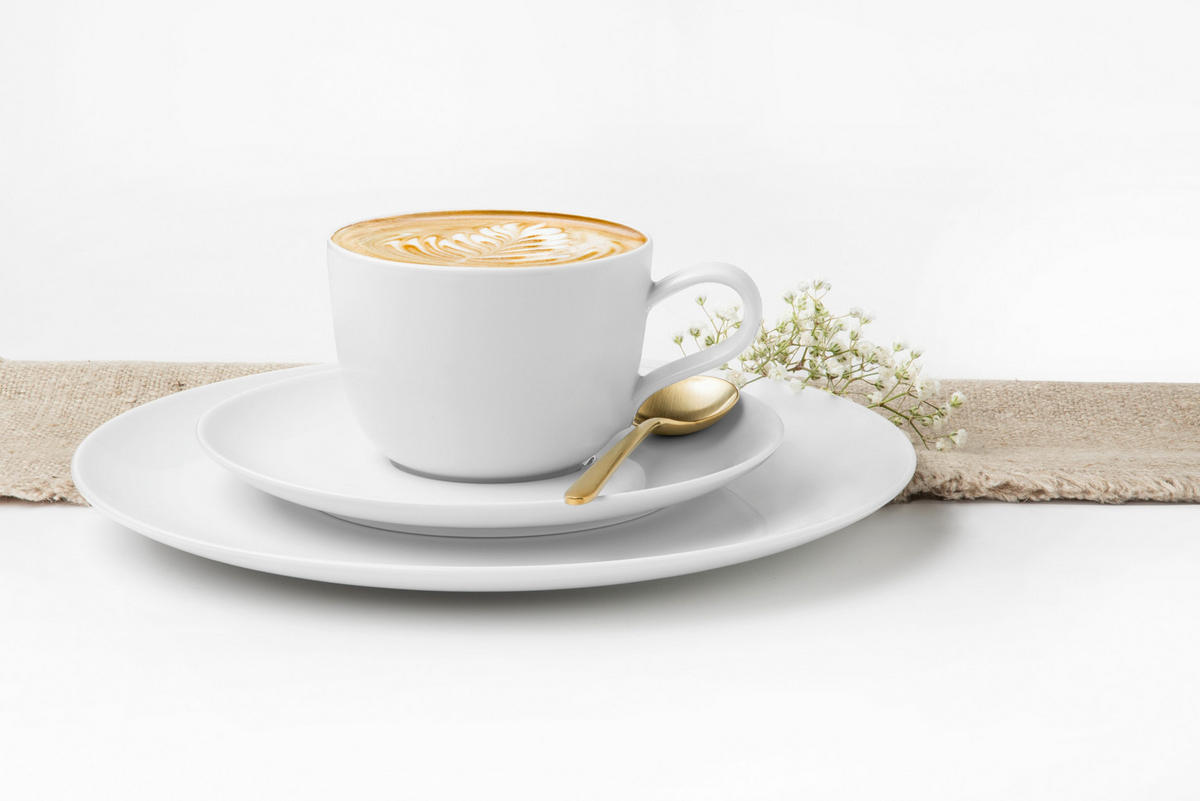 KÁVOVÁ SOUPRAVA porcelán keramika  - bílá, Basics, keramika - Seltmann Weiden