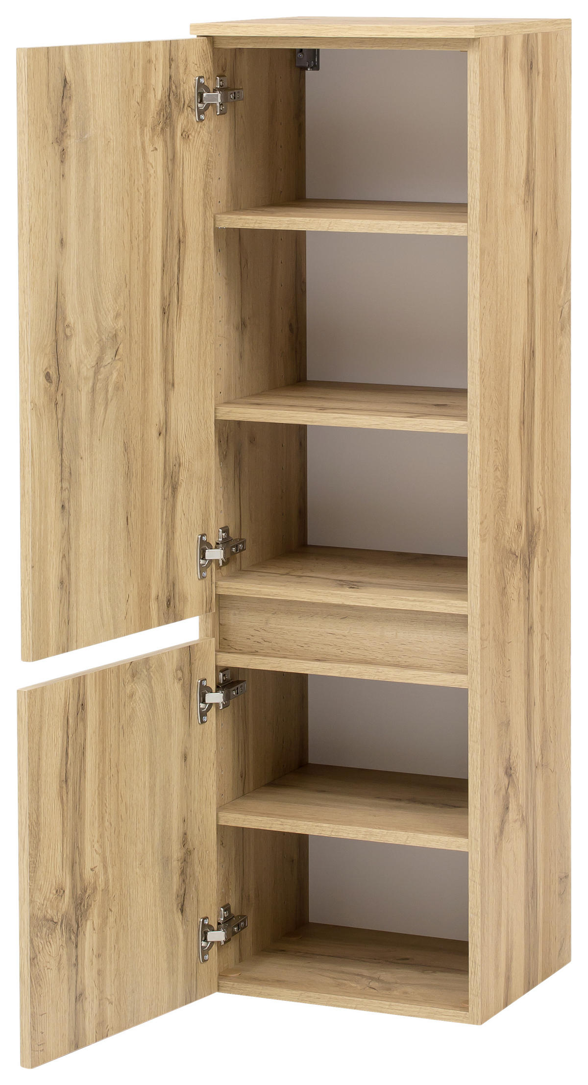 BADEZIMMER  in 120 cm  - Weiss/Eichefarben, Konventionell, Glas/Holzwerkstoff (120cm) - Held