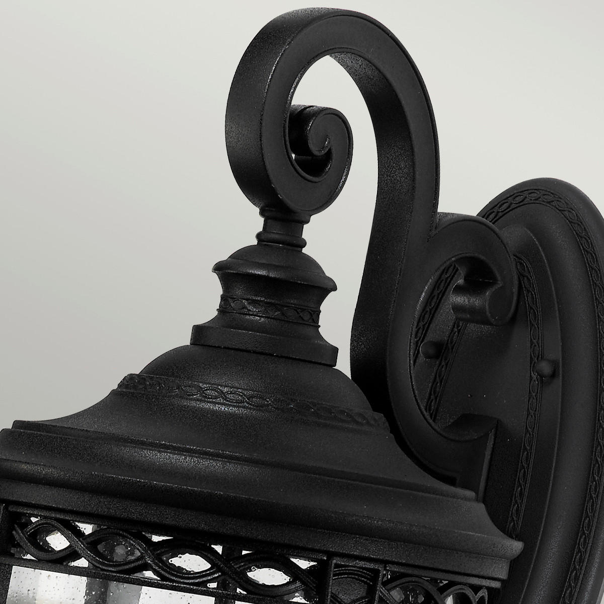 ZUNANJA STENSKA SVETILKA  Elstead English Bridle   26.7/62.2/32.5 cm          - črna, Basics, kovina/steklo (26.7/62.2/32.5cm) - Elstead Lighting