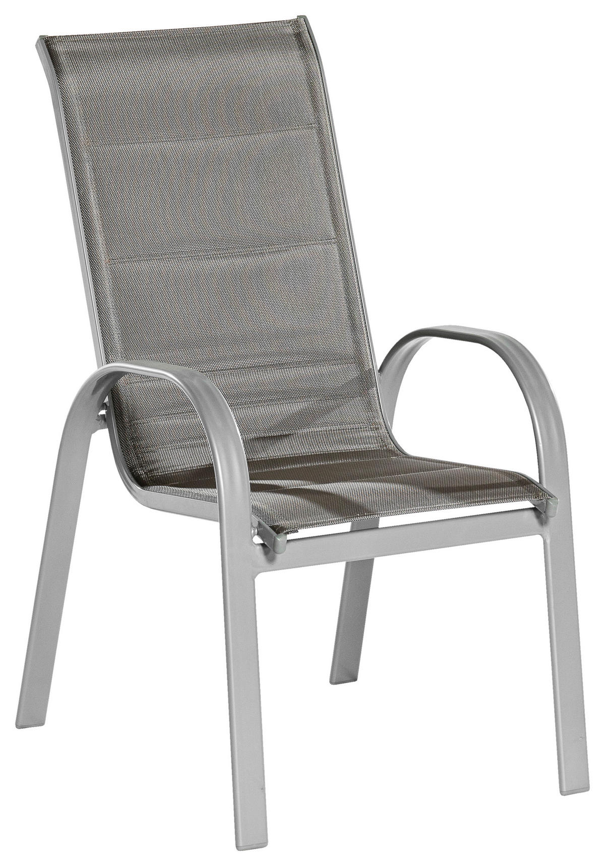GARTENSET 9-teilig  - Silberfarben/Braun, MODERN, Textil/Metall - Gardenson