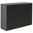 SIDEBOARD 140/100/42 cm - Schwarz/Graphitfarben, Design, Glas/Holzwerkstoff (140/100/42cm) - Hom`in SIDEBOARD 140/100/42 cm - Schwarz/Graphitfarben, Design, Glas/Holzwerkstoff (140/100/42cm) - Hom`in