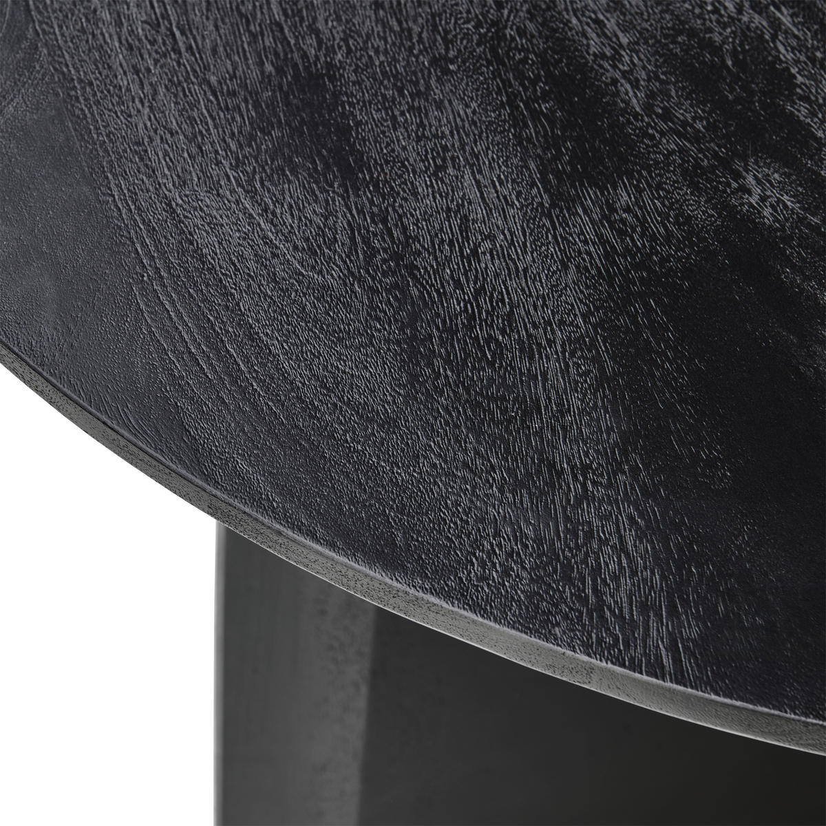 ESSTISCH Mangoholz teilmassiv oval Schwarz  - Schwarz, MODERN, Holz (220/76/100cm) - MID.YOU