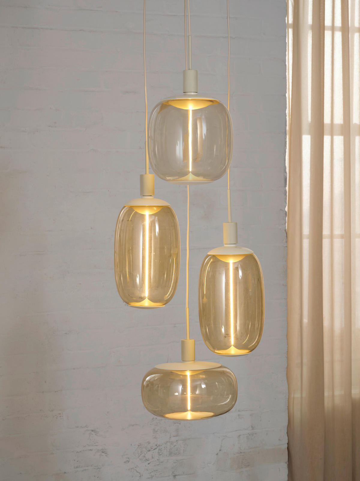 ohne Gläser 35/200 cm  - Beige, Basics, Metall (35/200cm) - Osram