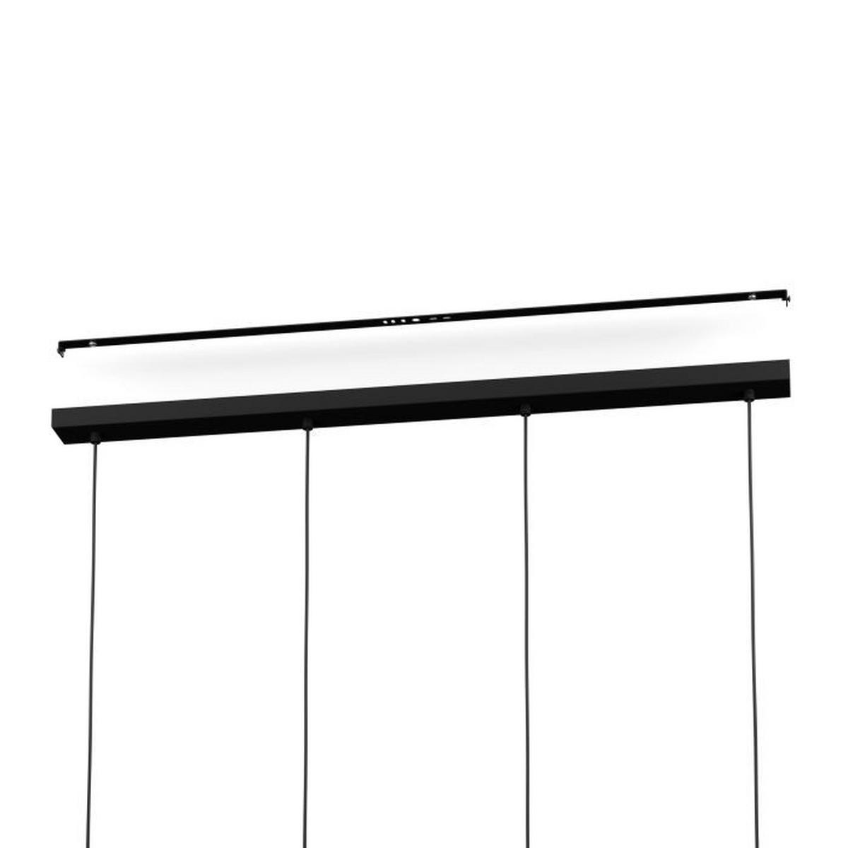 HÄNGELEUCHTE 124/19/150 cm  - Schwarz, Basics, Glas/Metall (124/19/150cm) - Eglo