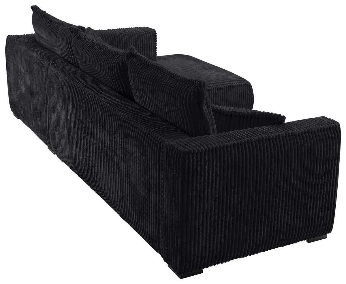Freisteller von Carryhome ECKSOFA Schwarz Cord.