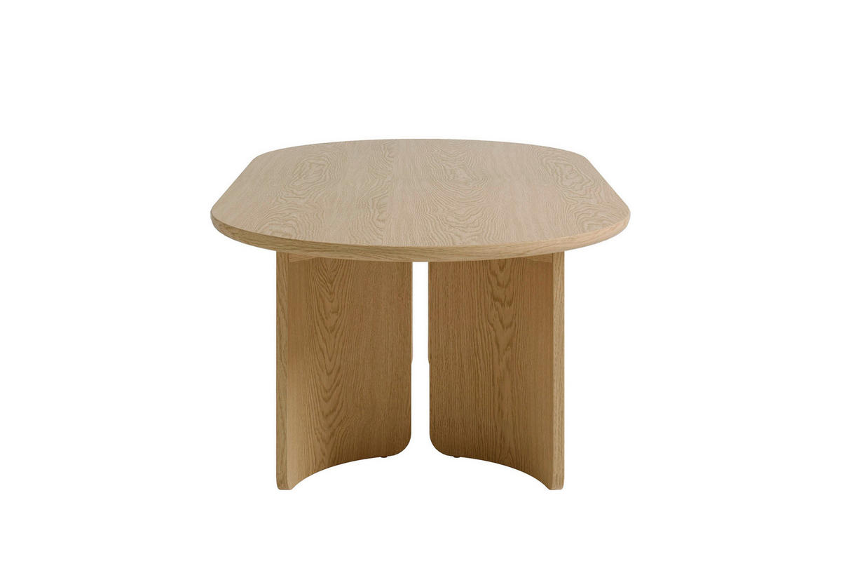 COUCHTISCH 110/60/41 cm Holzwerkstoff einfacher Aufbau, 2 in 1 Gestell  - Eiche Bianco, Modern, Holzwerkstoff (110/60/41cm) - MID.YOU