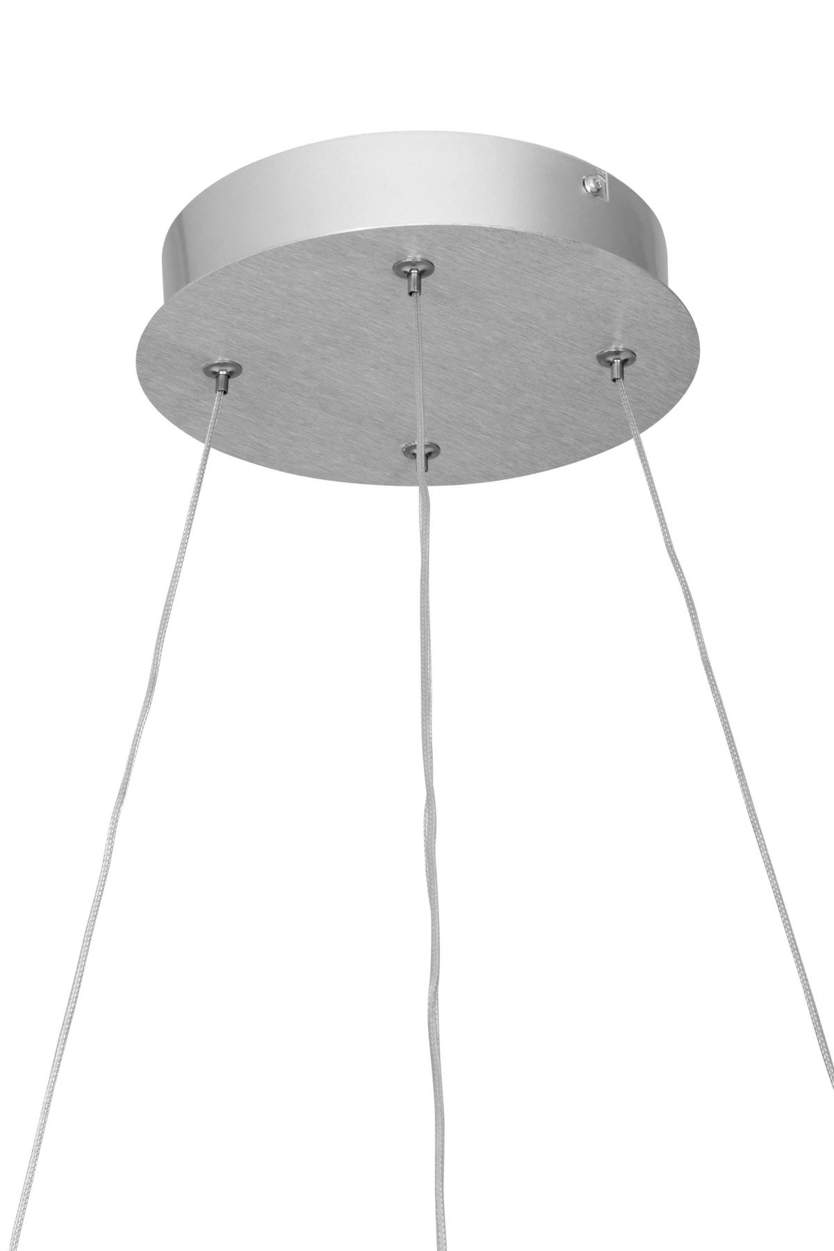 ZÁVESNÉ LED SVIETIDLO, 63/64/150 cm  - hliníková, Design, kov (63/64/150cm) - Dieter Knoll