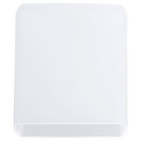 SCHIENENSYSTEM-LEUCHTENSCHIRM URail 7,5/7,5/8 cm  - Weiß, Design, Glas (7,5/7,5/8cm) - Paulmann