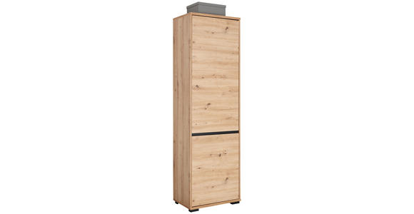 GARDEROBENSCHRANK 60/195/38 cm  - Anthrazit/Schwarz, MODERN, Holzwerkstoff (60/195/38cm) - Xora