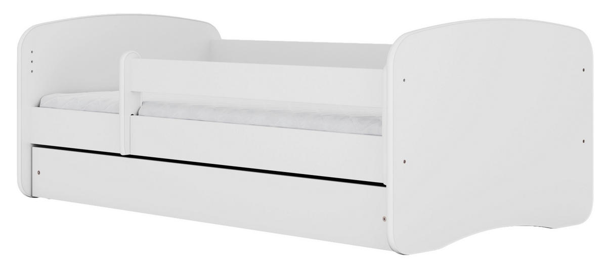 KINDER-/JUNIORBETT - Birkefarben/Weiß, MODERN, Holz/Holzwerkstoff (80/160cm) - MID.YOU