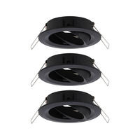 DECKENLEUCHTE 8,4 cm  - Schwarz/Alufarben, Basics, Metall (8,4cm) - Paulmann