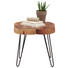 BEISTELLTISCH in Akaziefarben, Schwarz - Schwarz/Akaziefarben, Trend, Holz/Metall (51/48cm) - Ambia Home