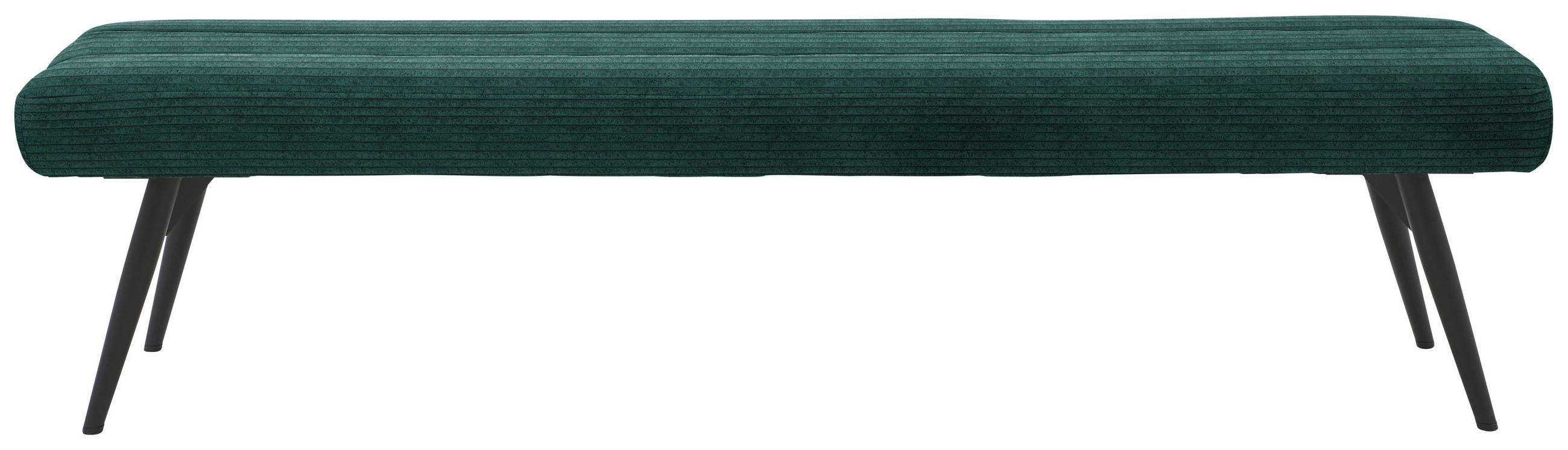 SITZBANK in Textil Grün  - Schwarz/Grün, Design, Textil/Metall (200/48/47cm) - Dieter Knoll