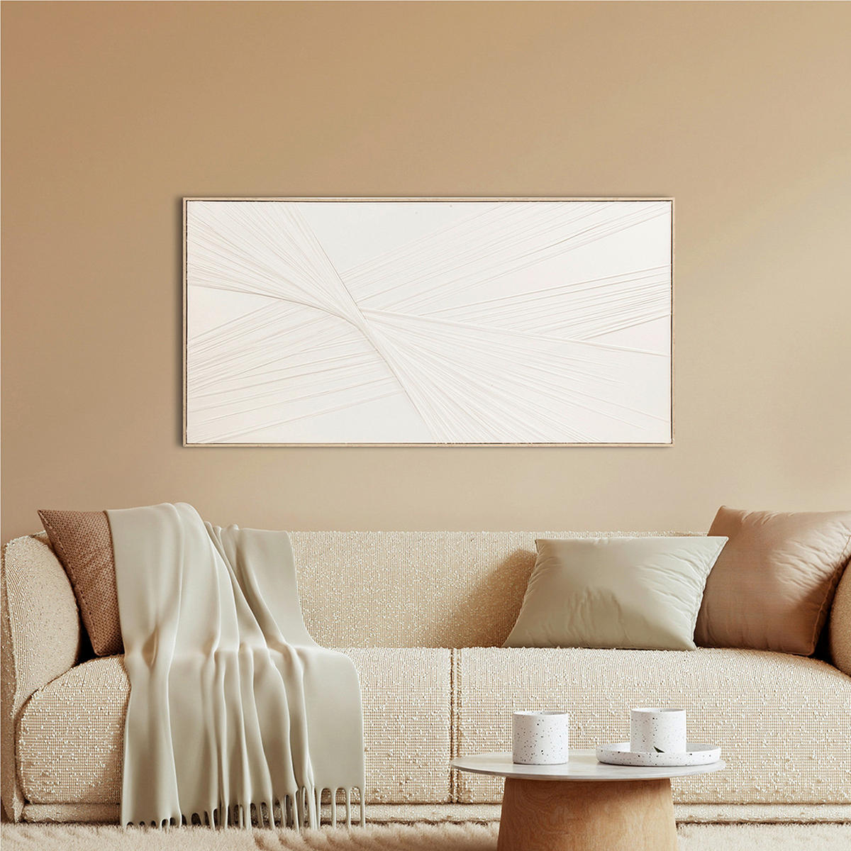 LEINWANDBILD 140/70/4,5 cm  - Weiss, Modern, Holz (140/70/4,5cm)